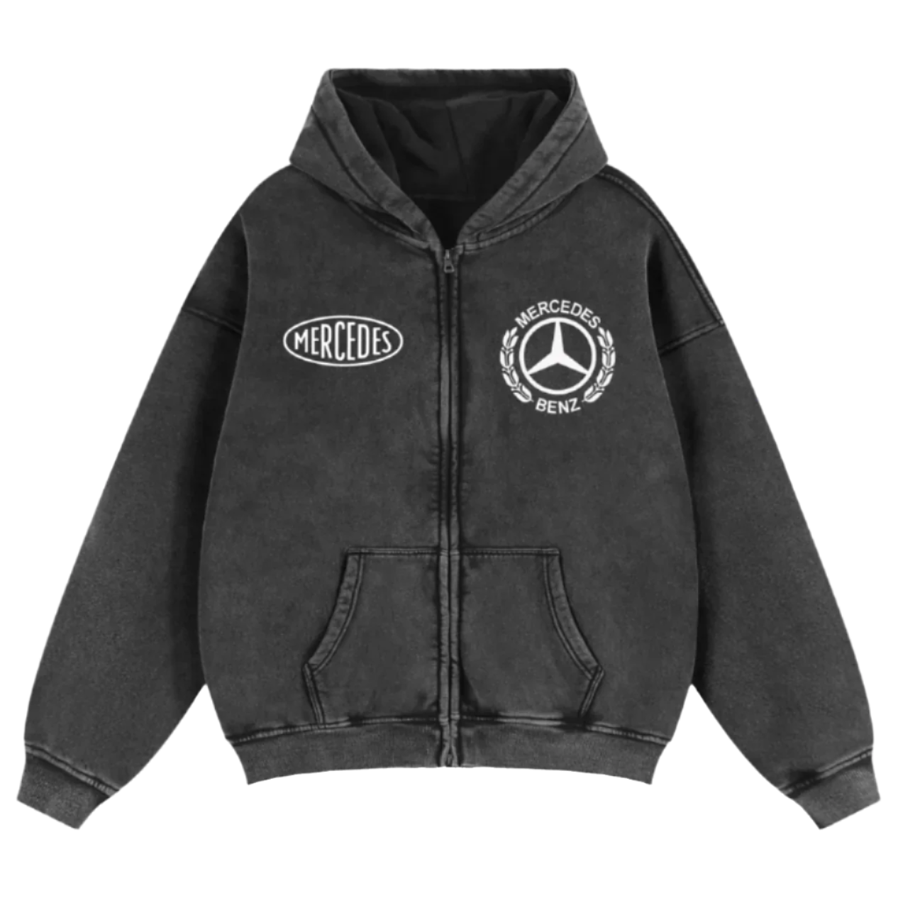MB Tribute Zip-Up Boxy Hoodie