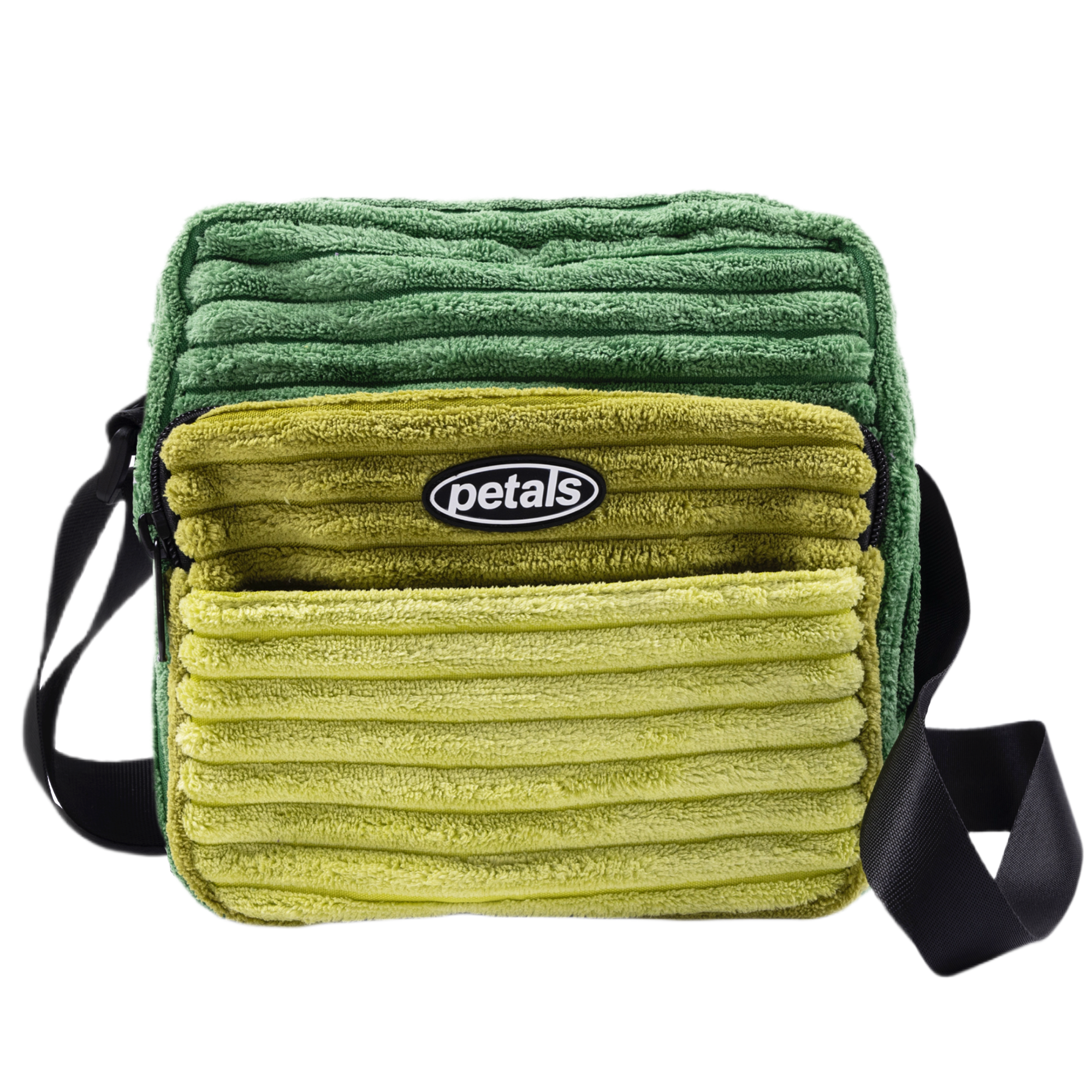 Jumbo Cords Shoulder Bag in Multi-Green