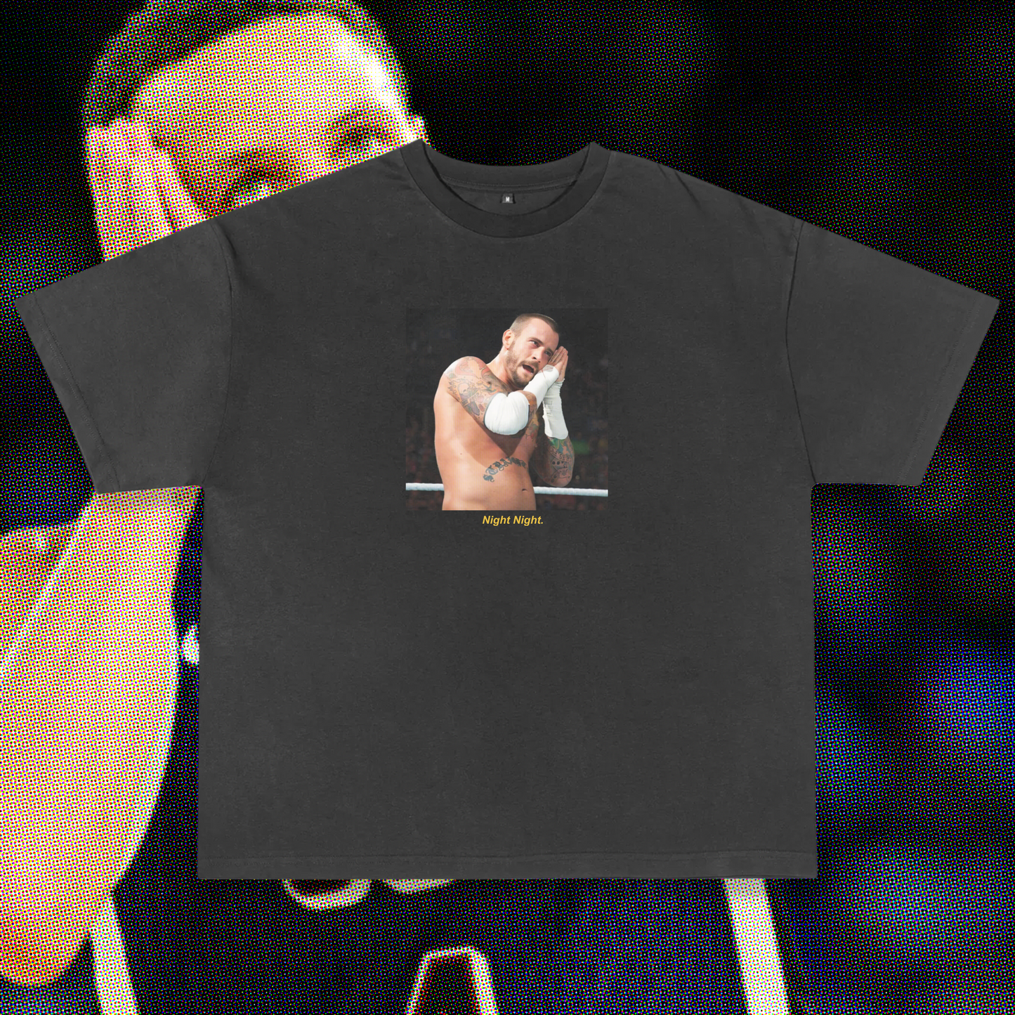 Night Night CM Punk Vintage Washed Tee