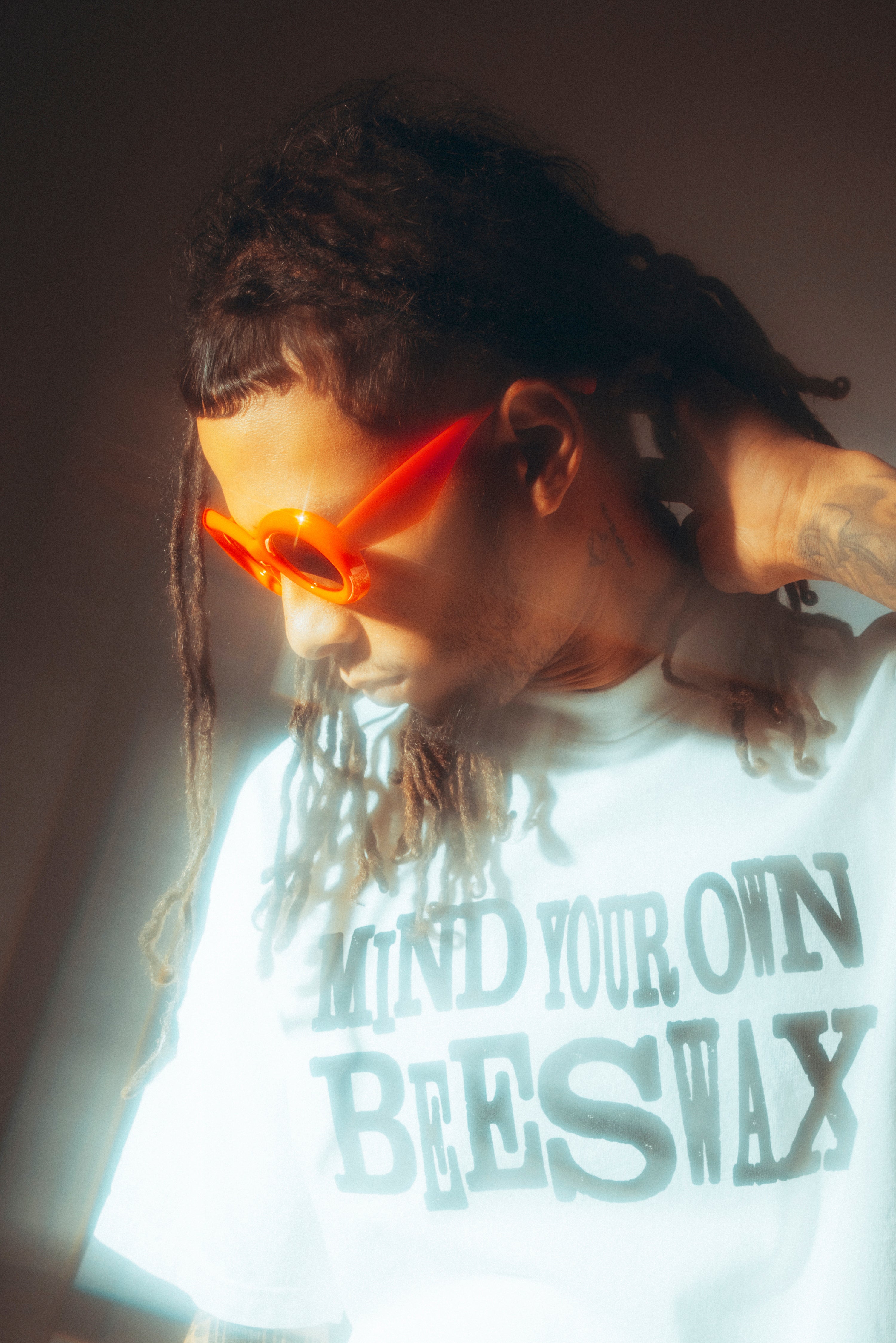 <transcy>Lunettes de soleil Nevermind en blanc</transcy>