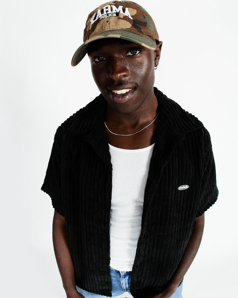Jumbo Cords Button-Up in Black