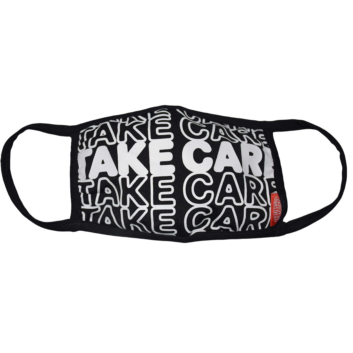 Take Care Face Cover in Black - Petals and Peacocks