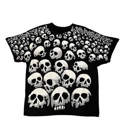 Skulls Everywhere Black Tee