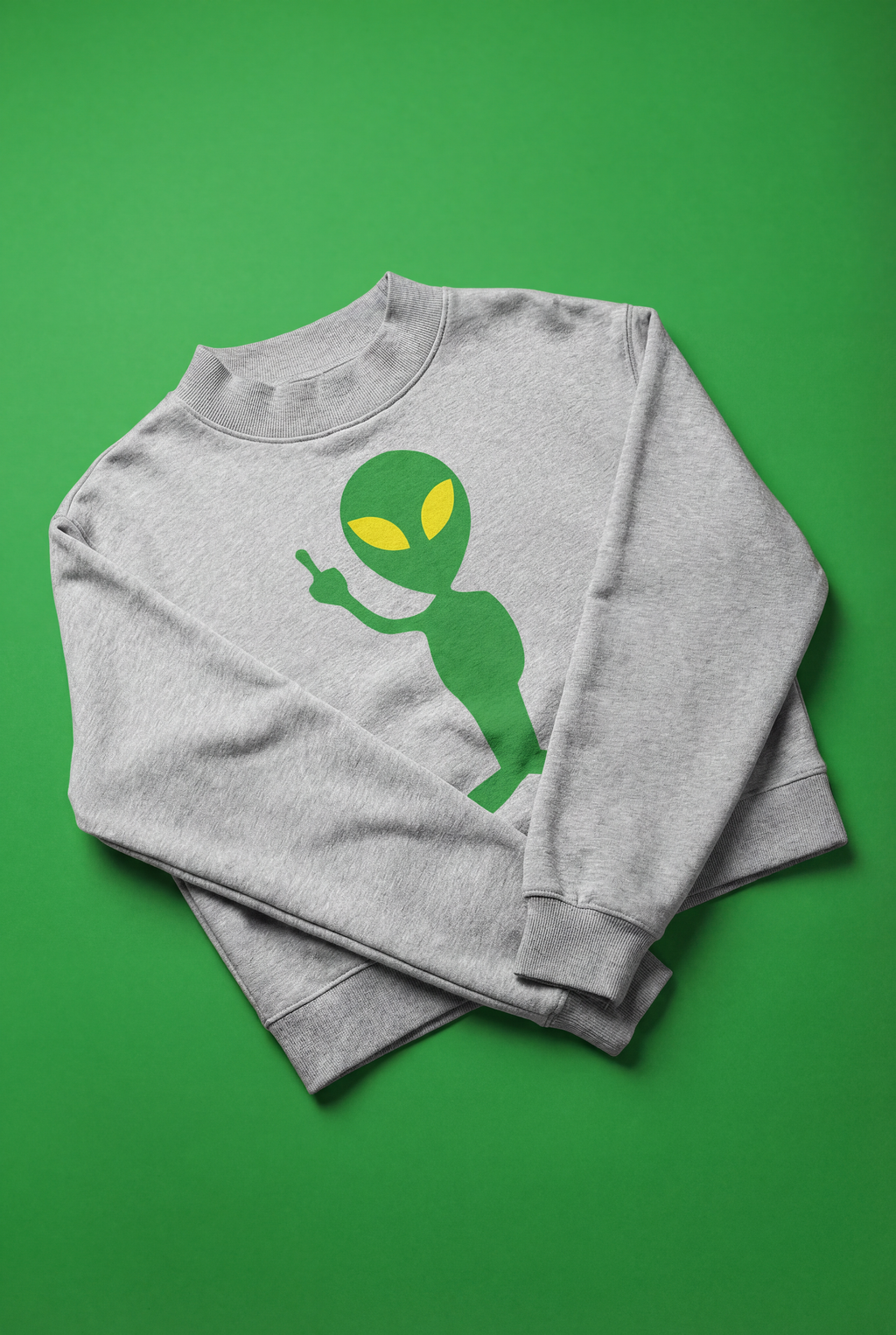 Women's The Finger Mock Neck Sweater in Grey