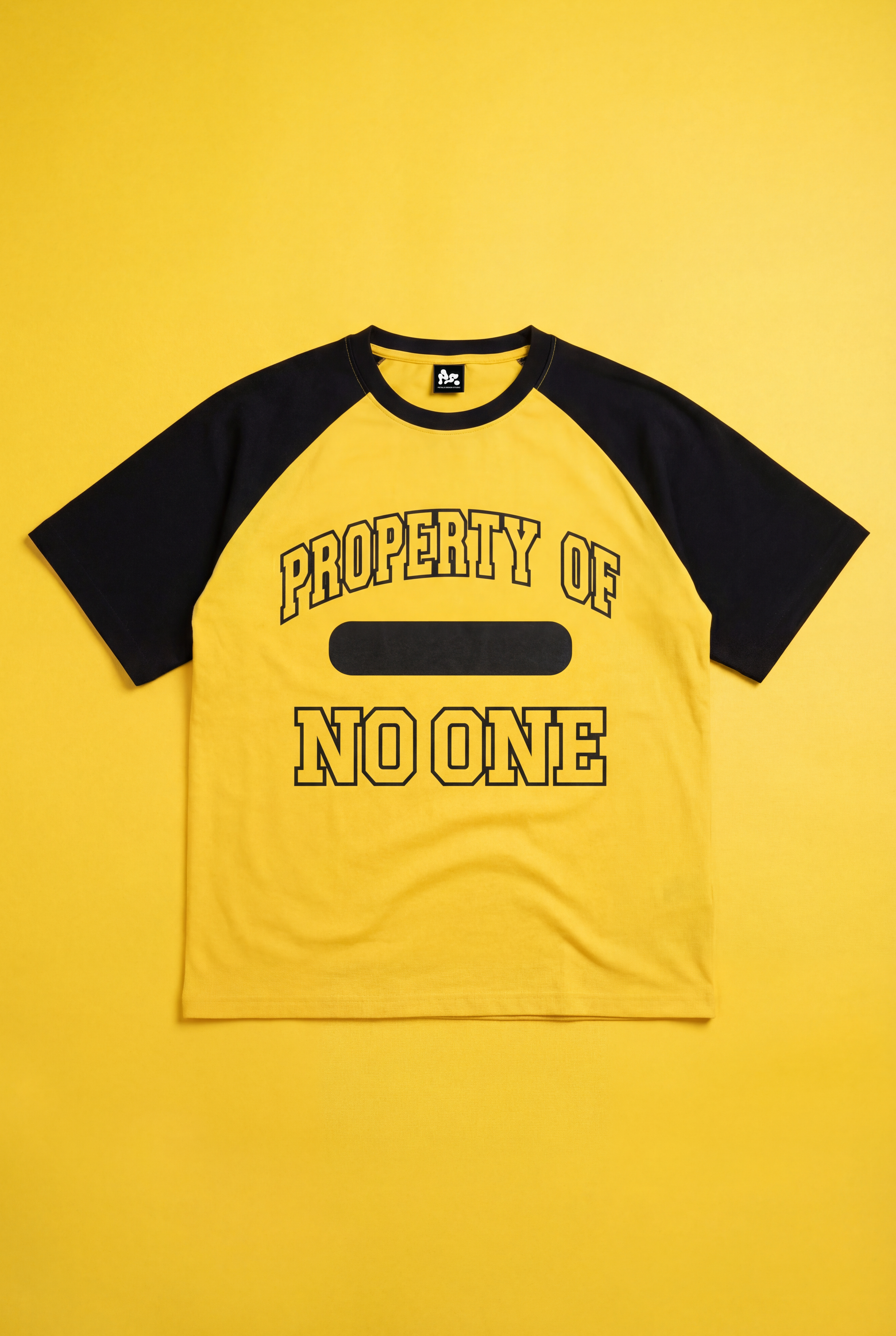 Property Ringer Tee in Yellow