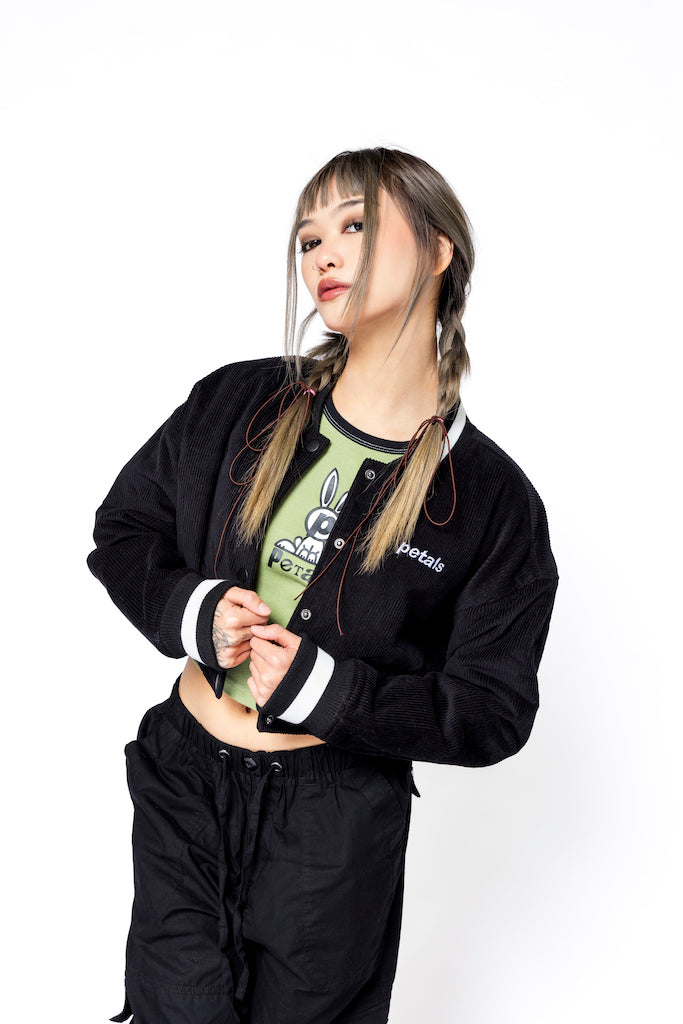 Billie Crop Varsity Jacket