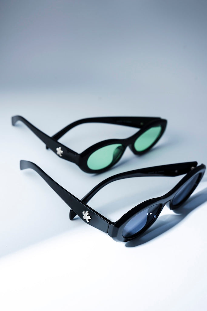 Dahlia Sunglasses in Black/Green
