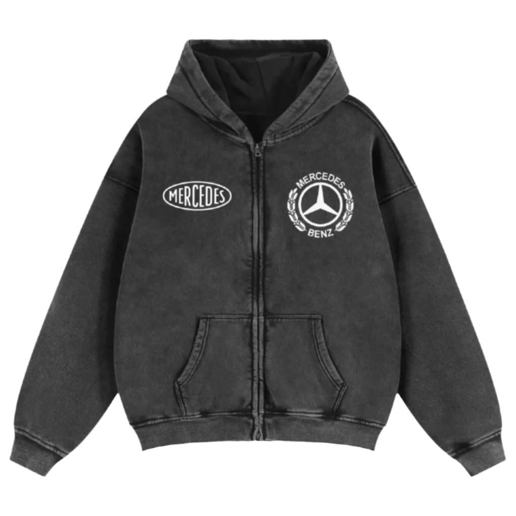 MB Tribute Zip-Up Boxy Hoodie