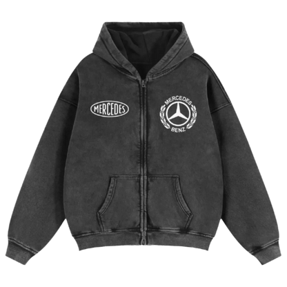 MB Tribute Zip-Up Boxy Hoodie
