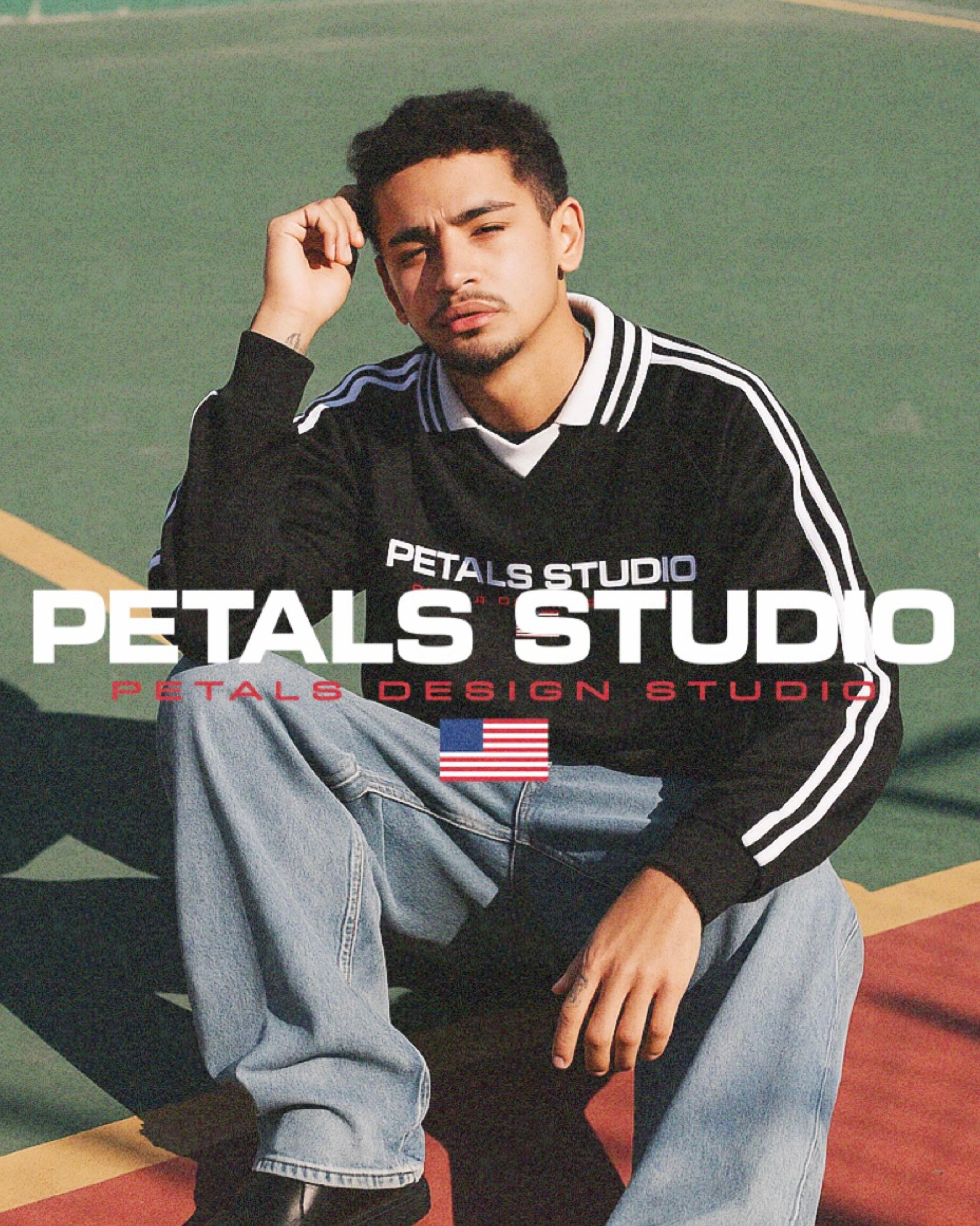 Petals Sport Drawstring Polo Sweater