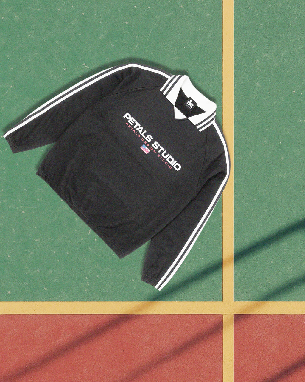 Petals Sport Drawstring Polo Sweater
