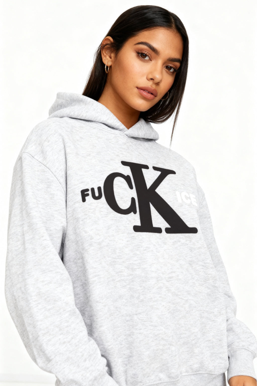 F*ck Ice Hoodie in Grey