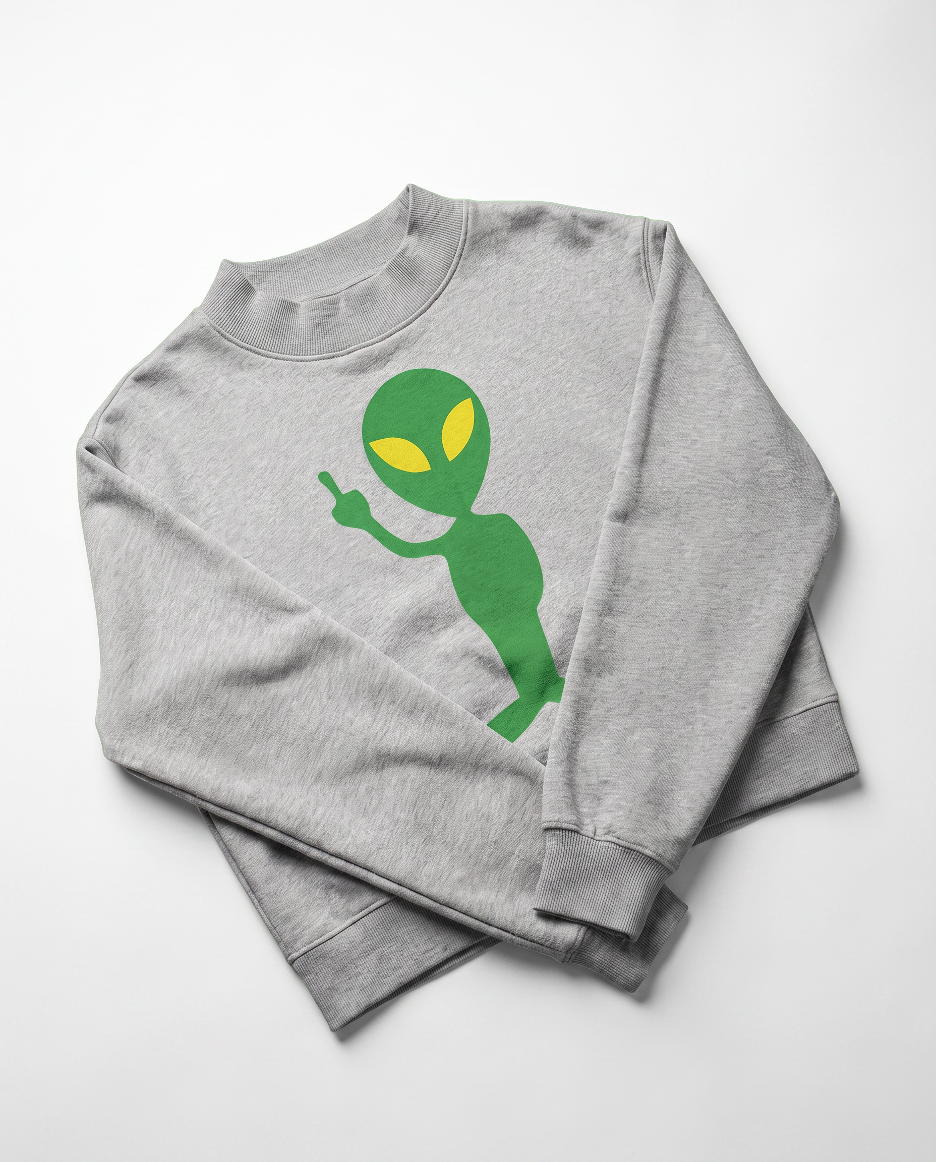 Women's The Finger Mock Neck Sweater in Grey