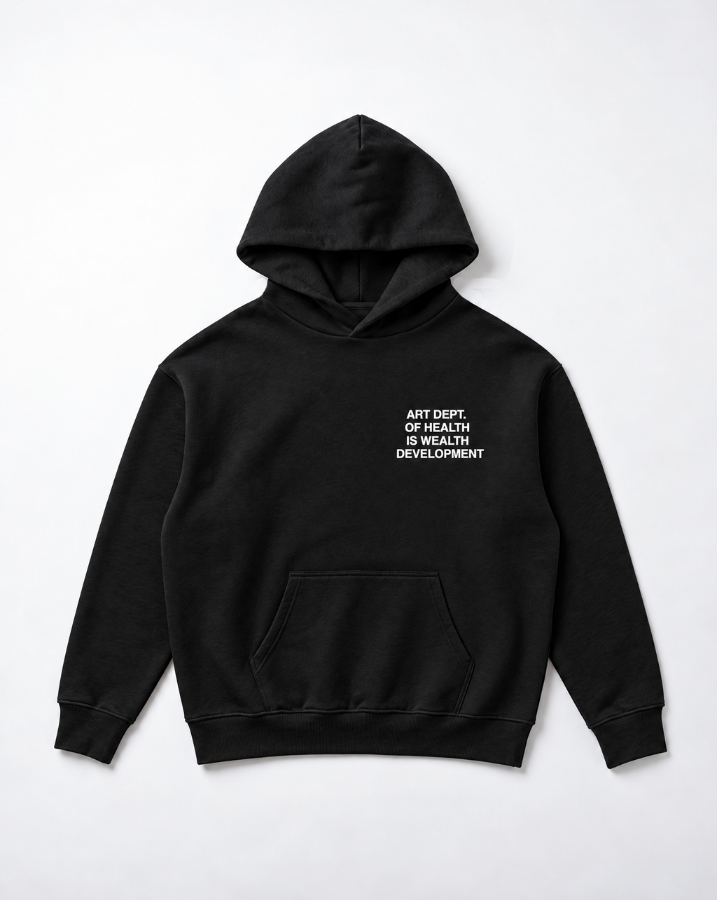 Health is Wealth Hoodie in Black