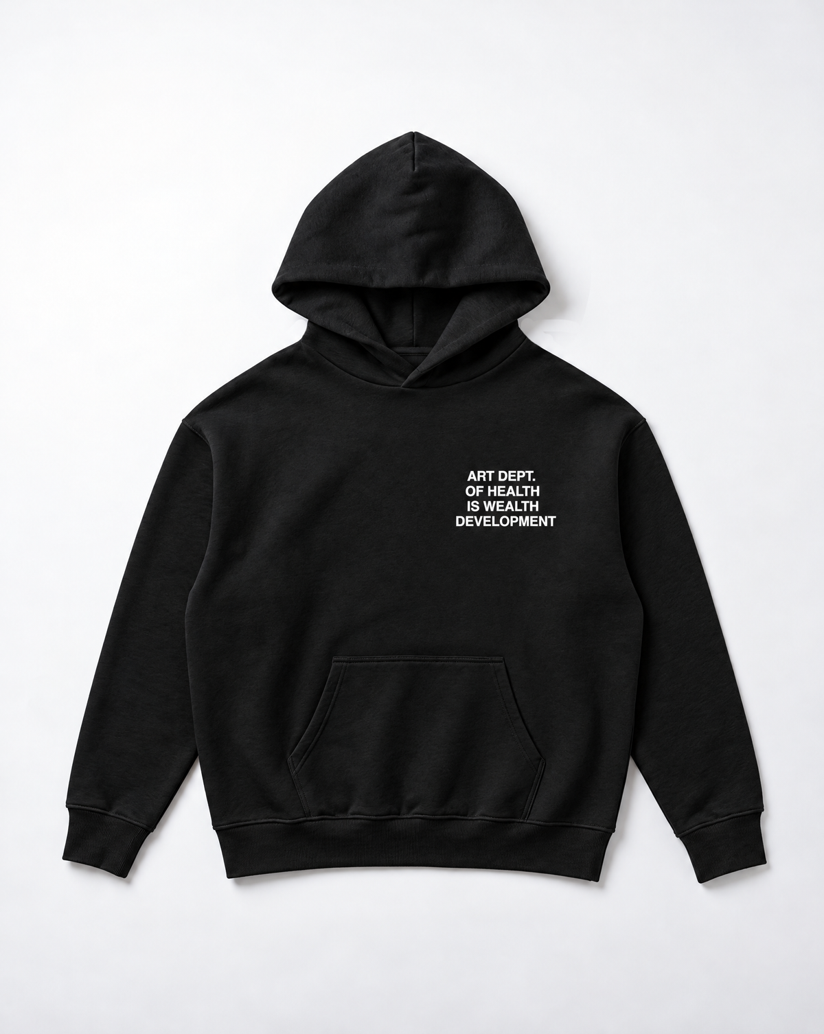 Health is Wealth Hoodie in Black