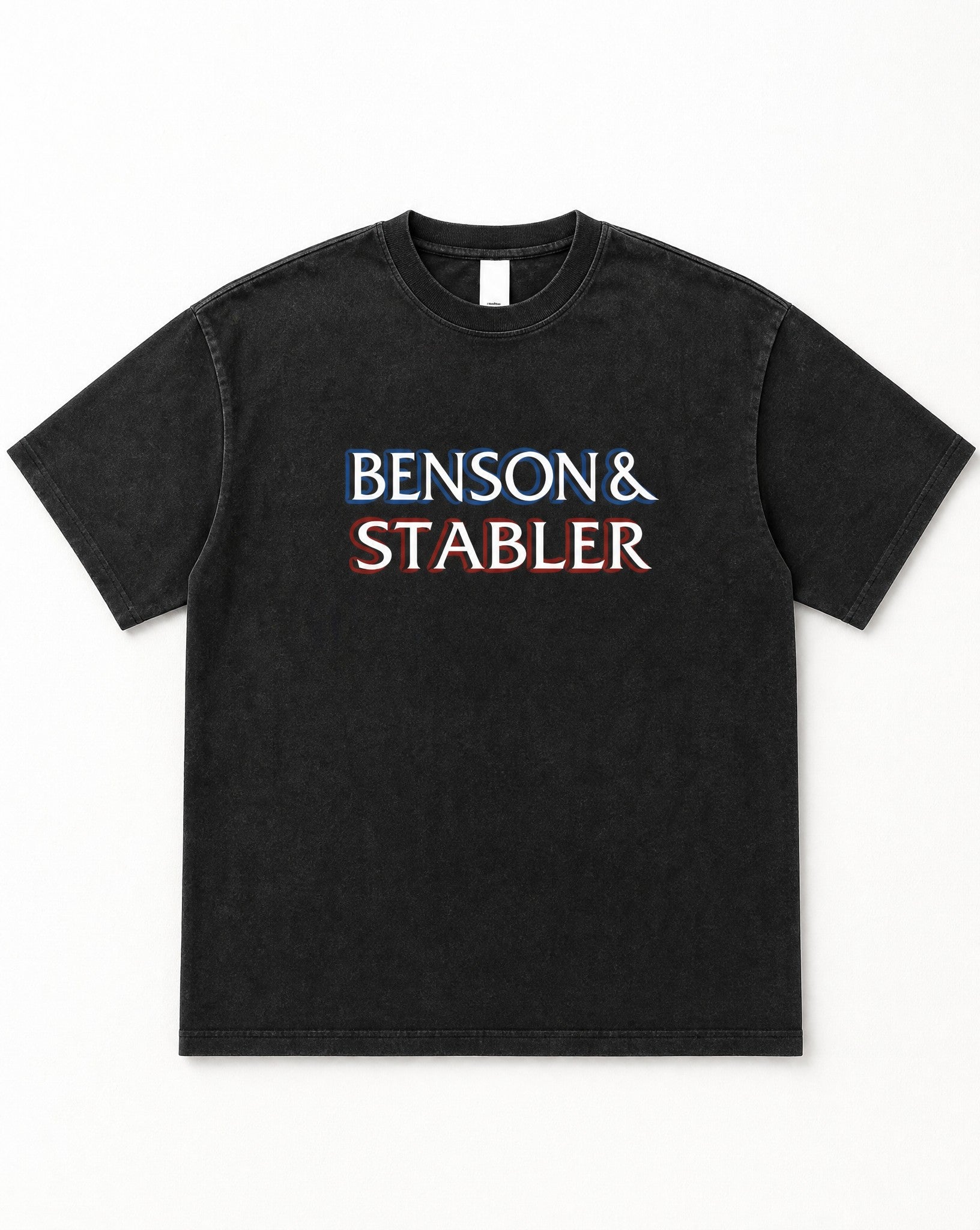 B & S SVU Vintage Washed Tee - White Wall Product