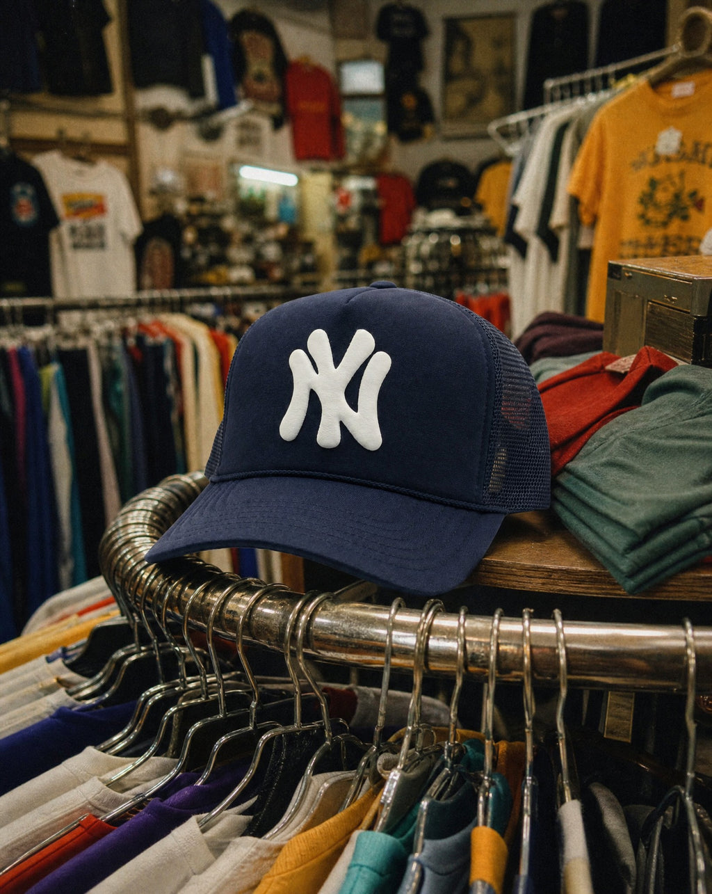 Bootleg NY Trucker Hat - Creative Flat