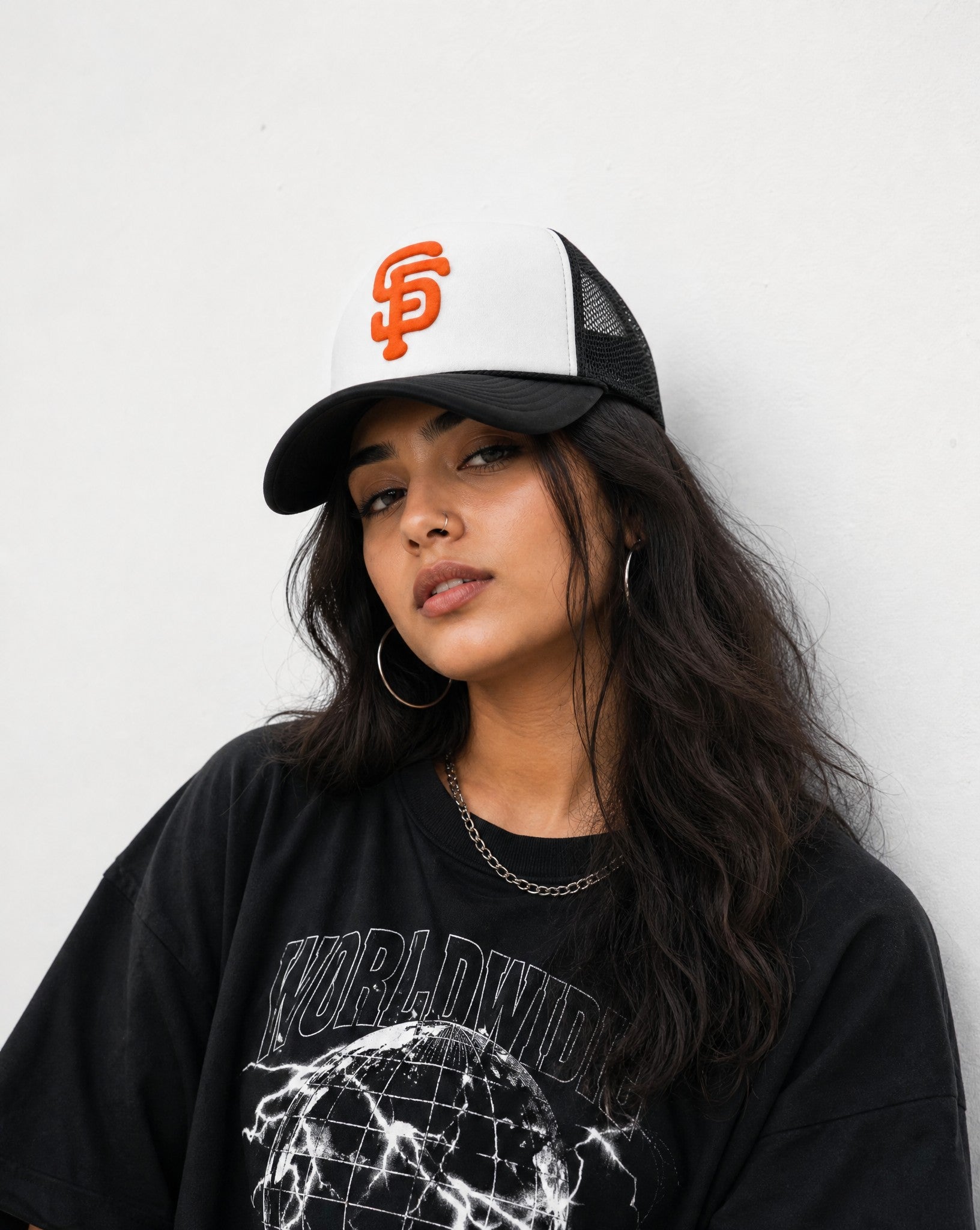 Bootleg SF Trucker Hat - Editorial Image