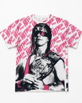 Bret Hart All Over Print Tee - White Wall Product
