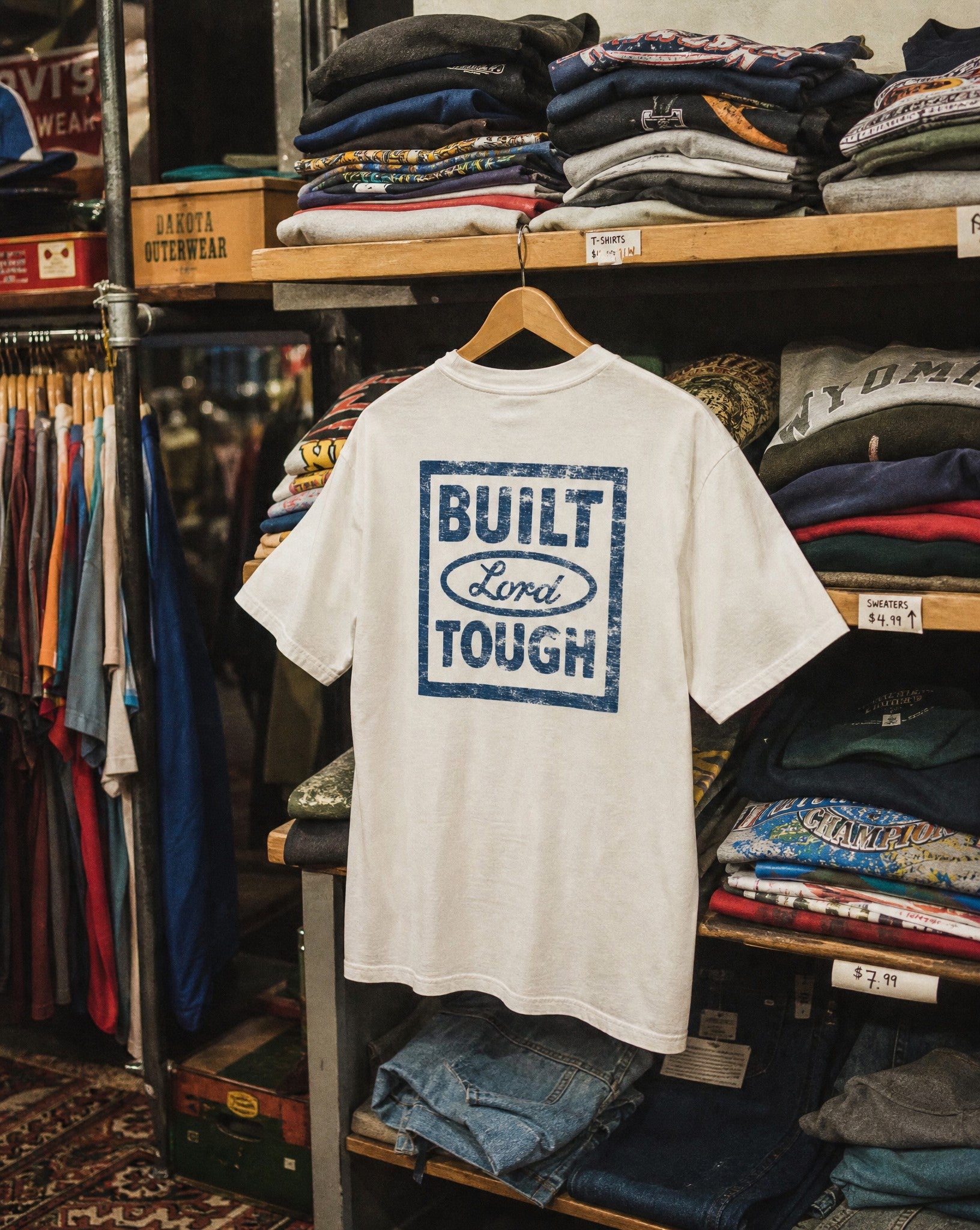 Built Lord Tough Enzyme Washed Tee - Creative Flat