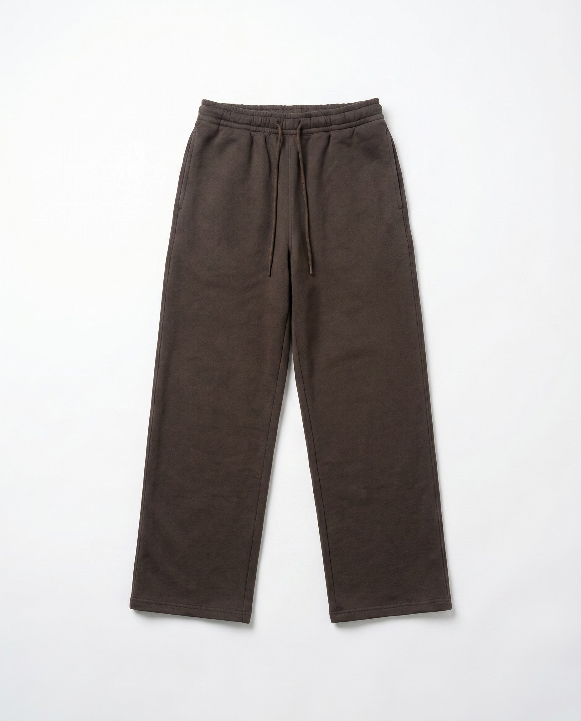 CORE 380 GSM Straight Leg Sweatpants in Chocolate - White Wall Product