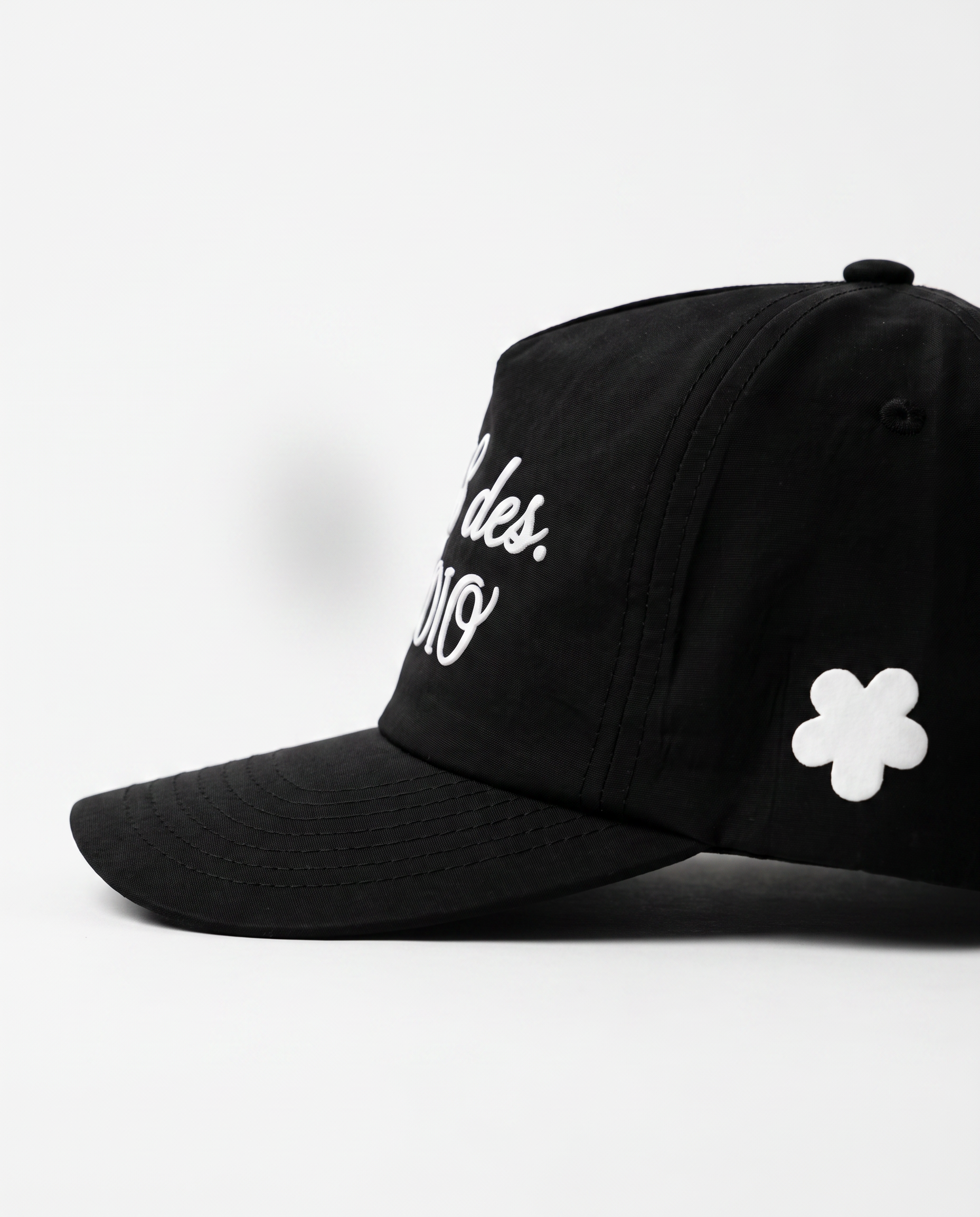 Studio Script Nylon Hat in Black