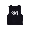 J'adore Dogs Tank in Black