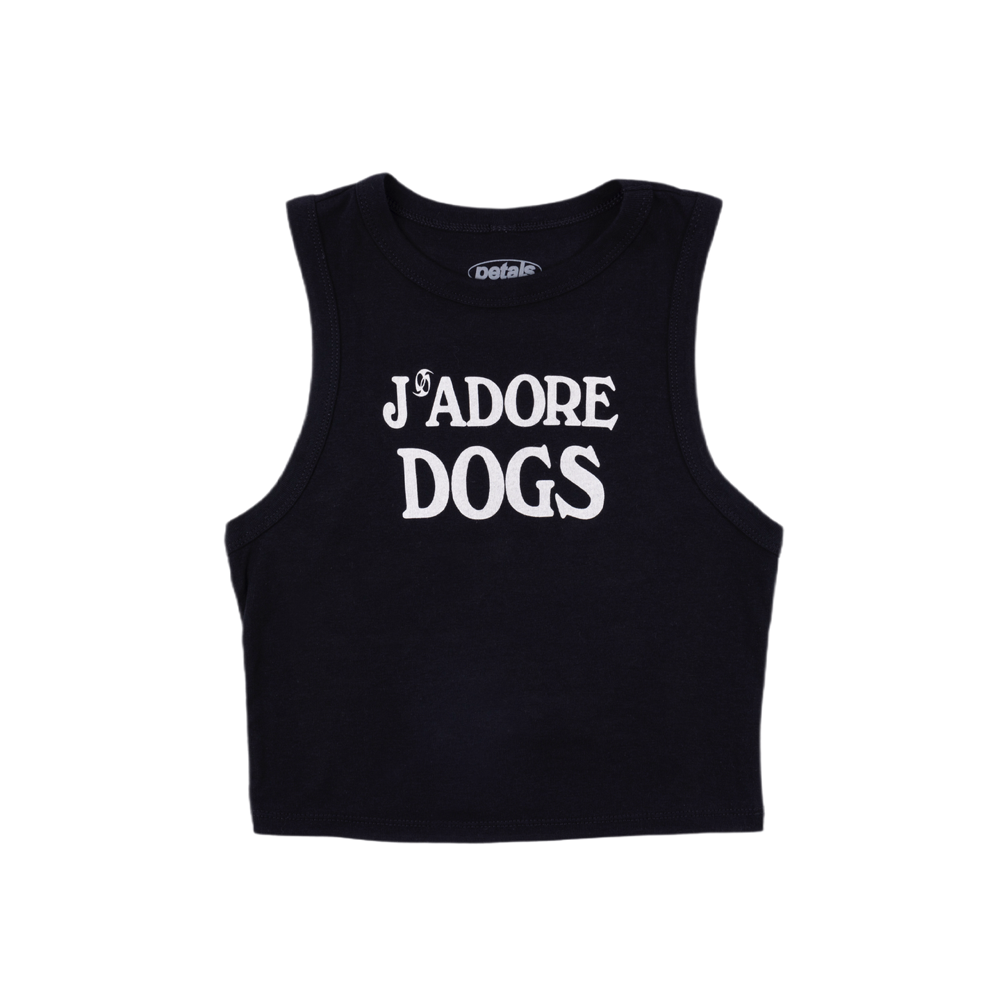 J'adore Dogs Tank in Black