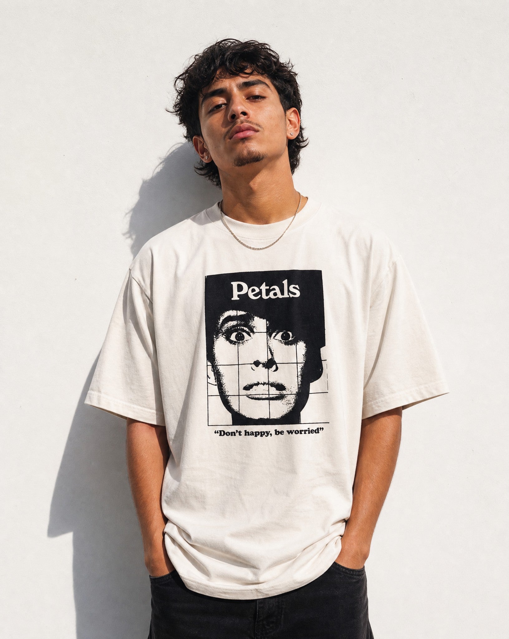 Don't Happy, Be Worried Tee - Editorial Image