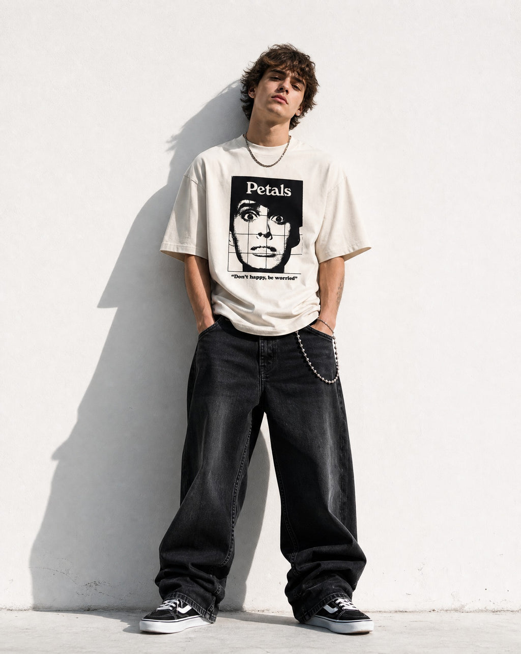 Don't Happy, Be Worried Tee - Editorial Image