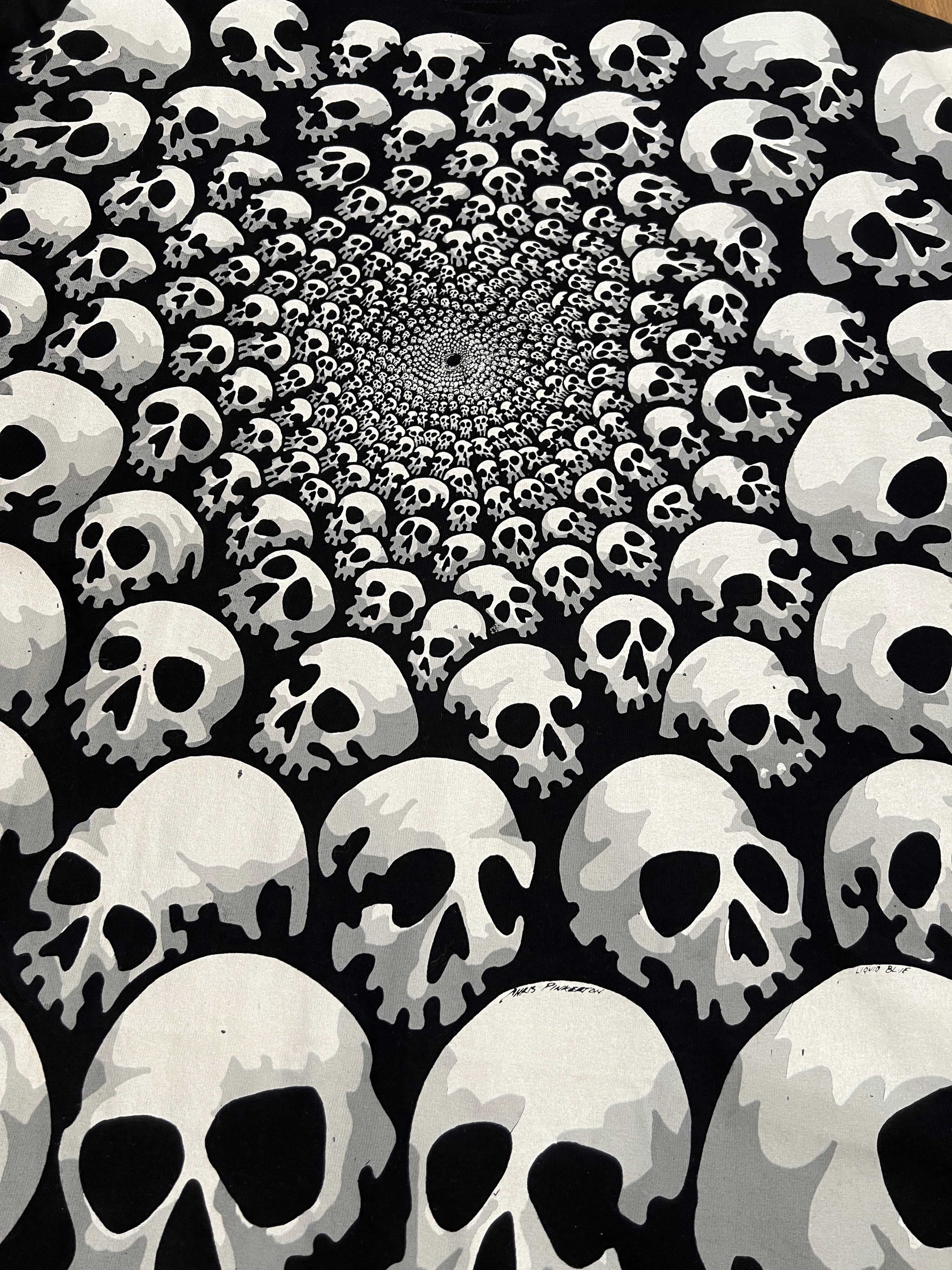 Skulls Everywhere Black Tee