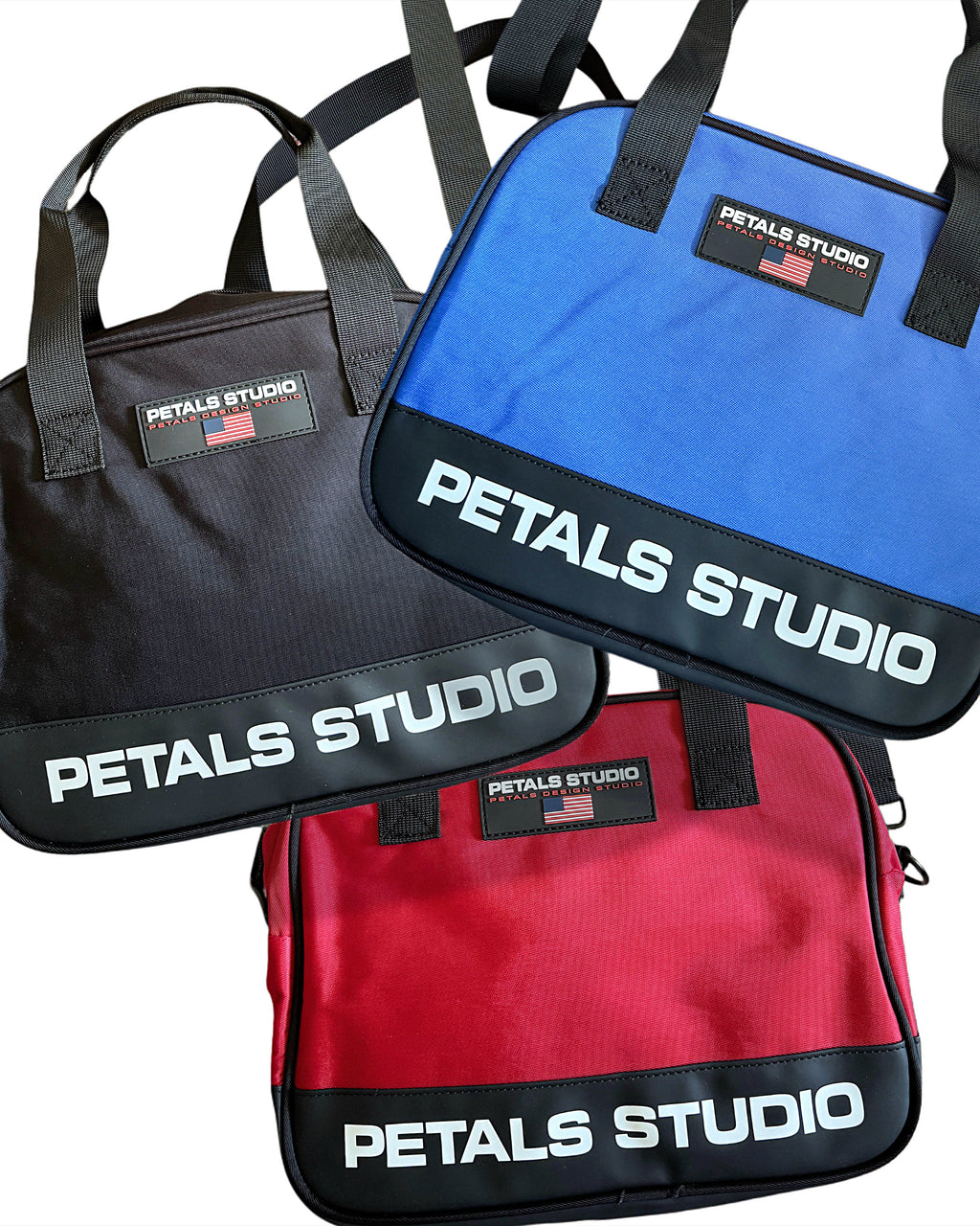 Petals Sport Nylon Bag in Black
