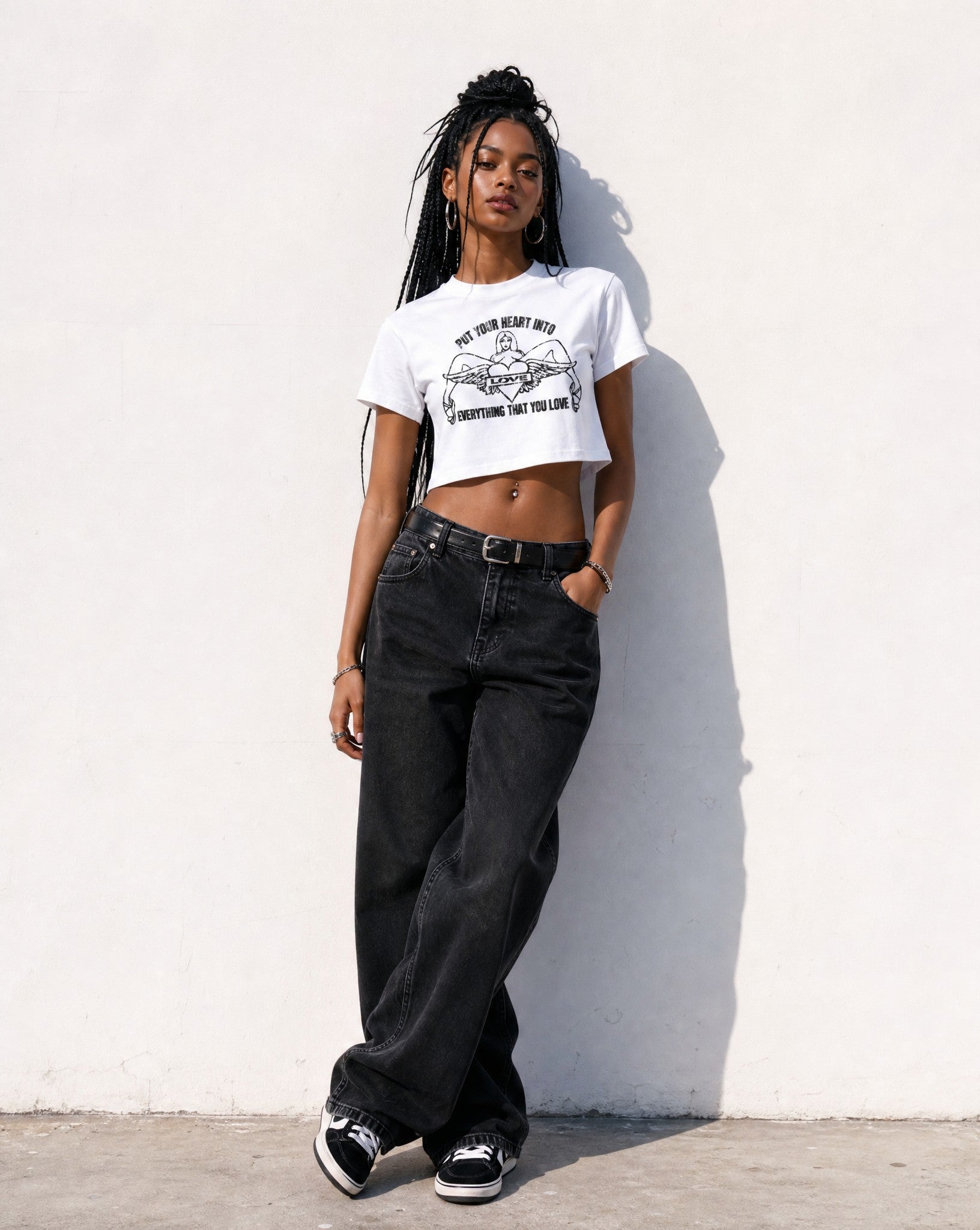 Everything That You Love Cropped Tee - Editorial Image
