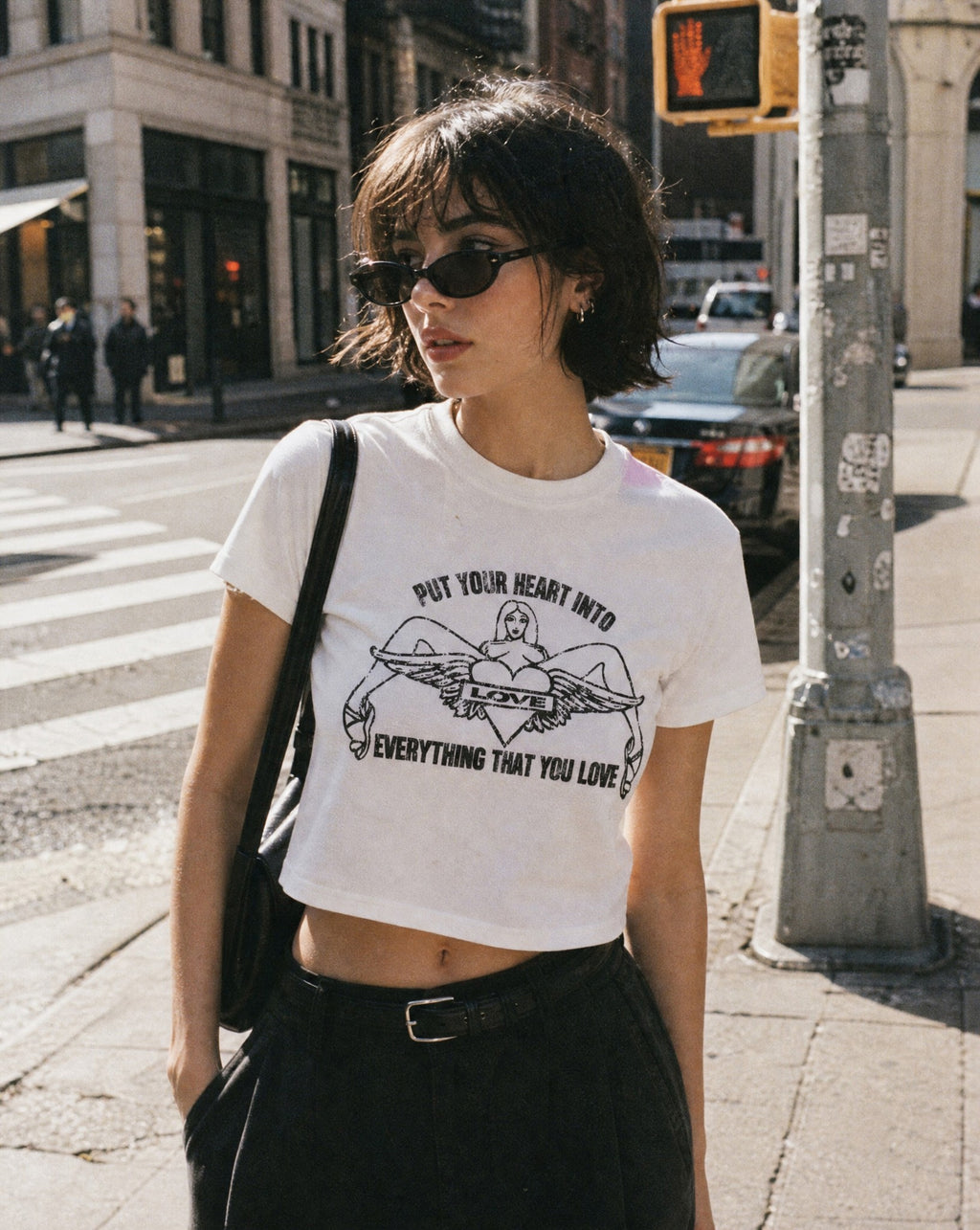 Everything That You Love Cropped Tee - Lifestyle Image