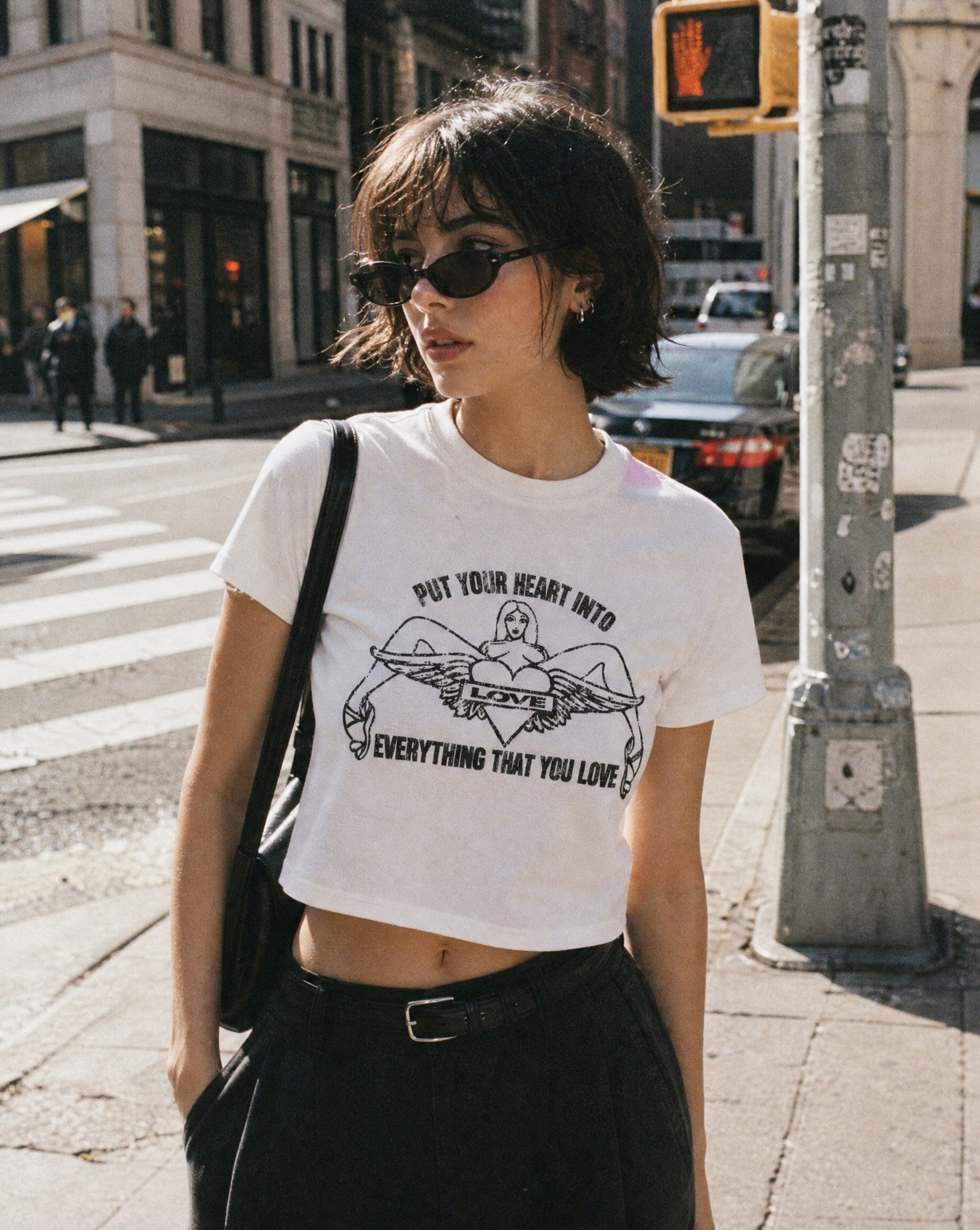 Everything That You Love Cropped Tee - Lifestyle Image