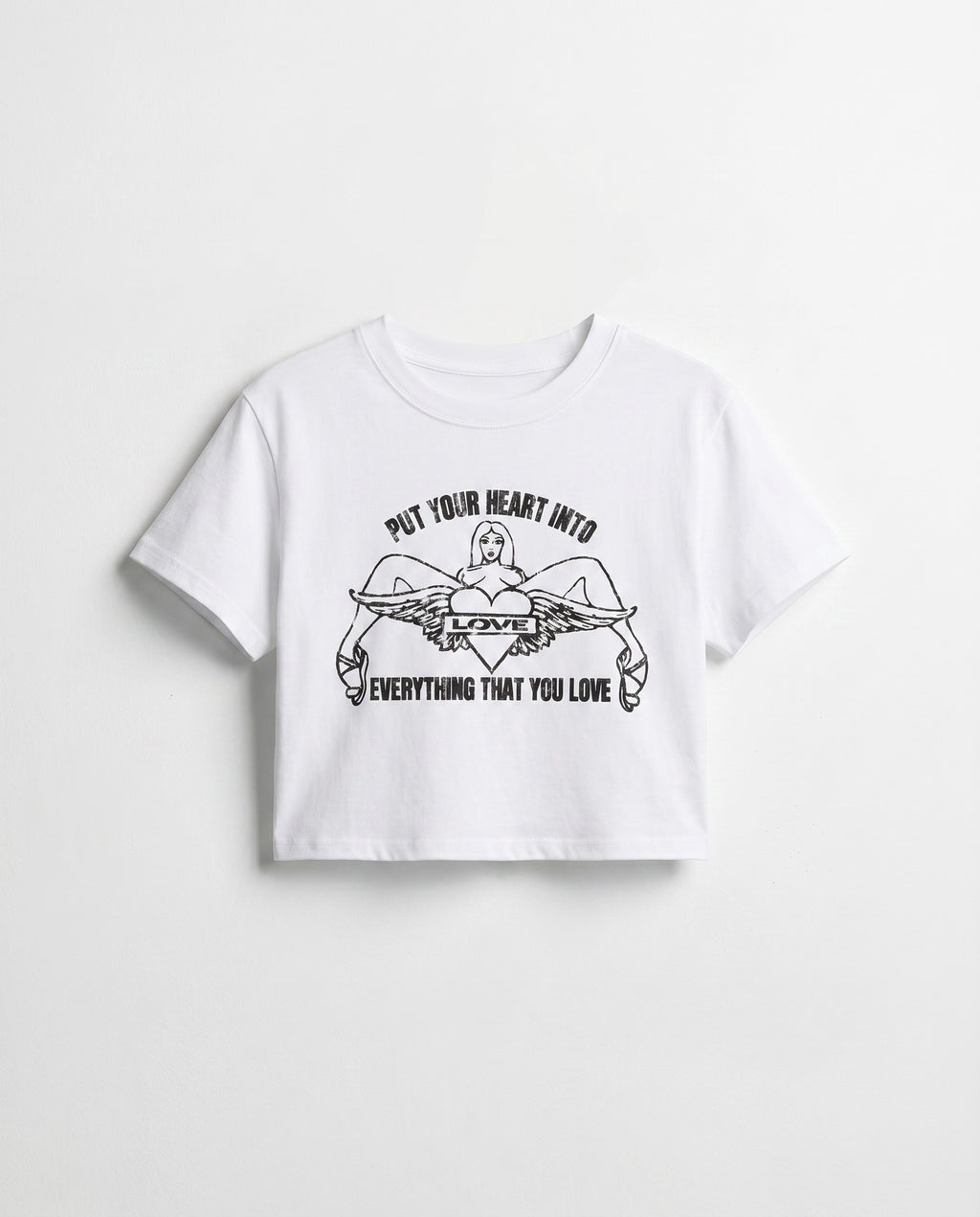 Everything That You Love Cropped Tee - White Wall Product