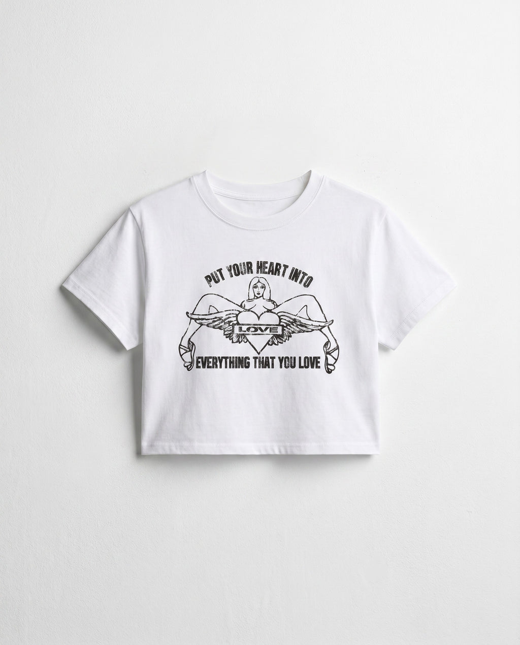 Everything That You Love Cropped Tee - White Wall Product