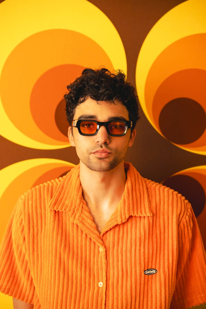 Jumbo Cords Button-Up in Orange