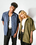 Jumbo Cords Button-Up in Navy