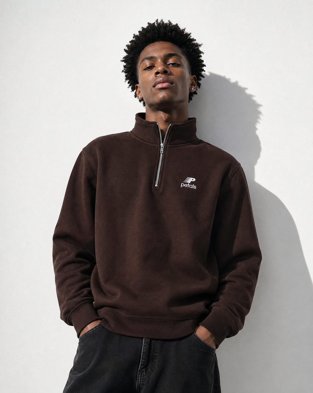 Find Balance 14 Zip in Brown - Editorial Image