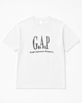 G.A.P Vintage Washed Tee in White - White Wall Product