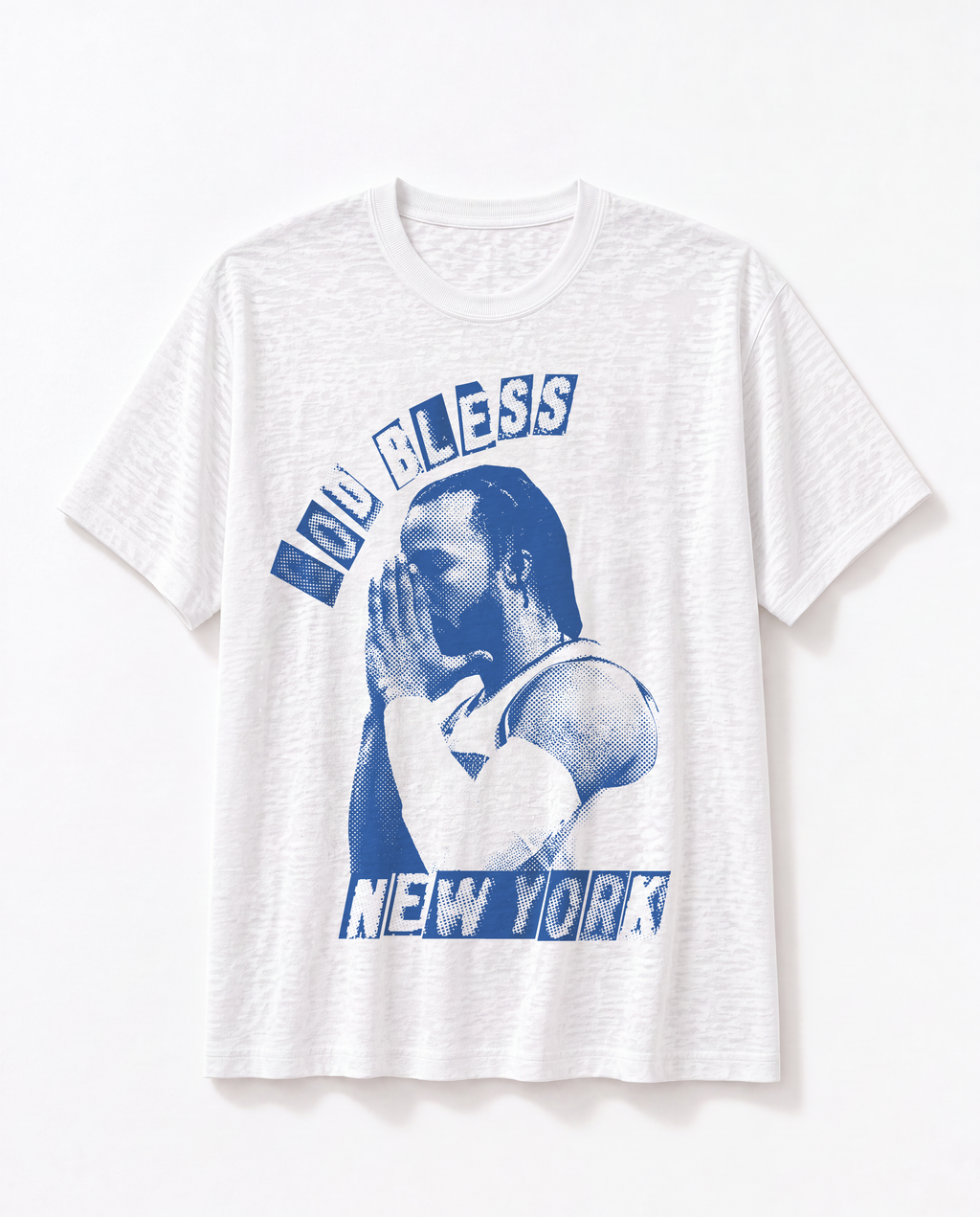 God Bless NY Burn-out Tee