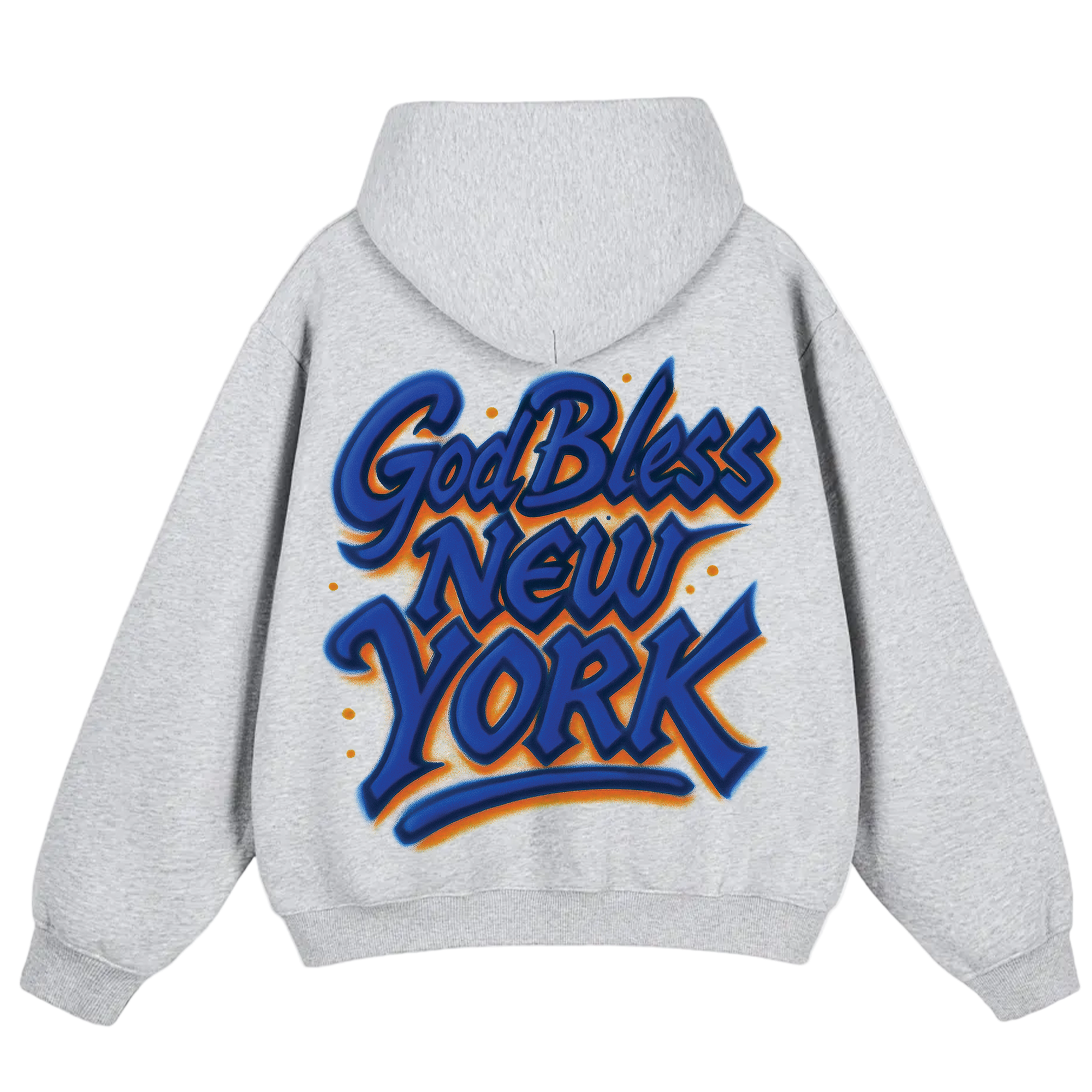 God Bless New York Hoodie in Grey