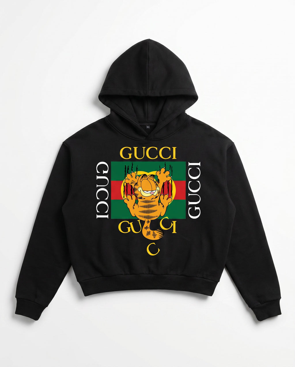 GG Cat Boxy Hoodie - White Wall Product