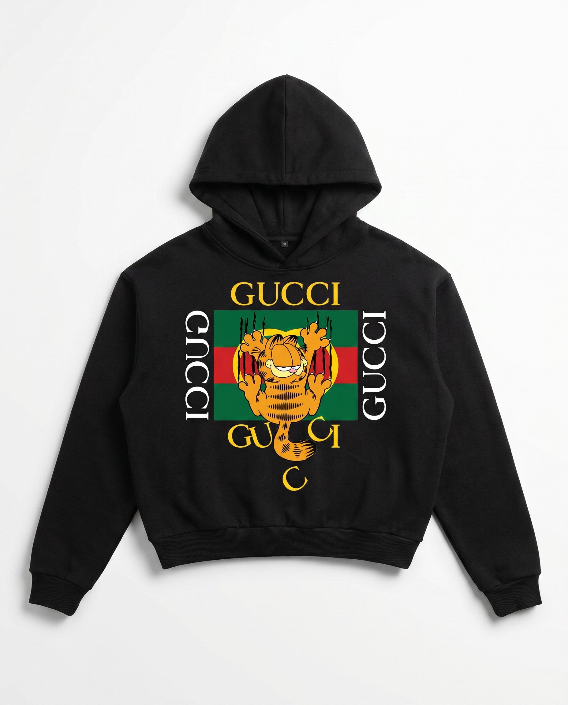 GG Cat Boxy Hoodie - White Wall Product