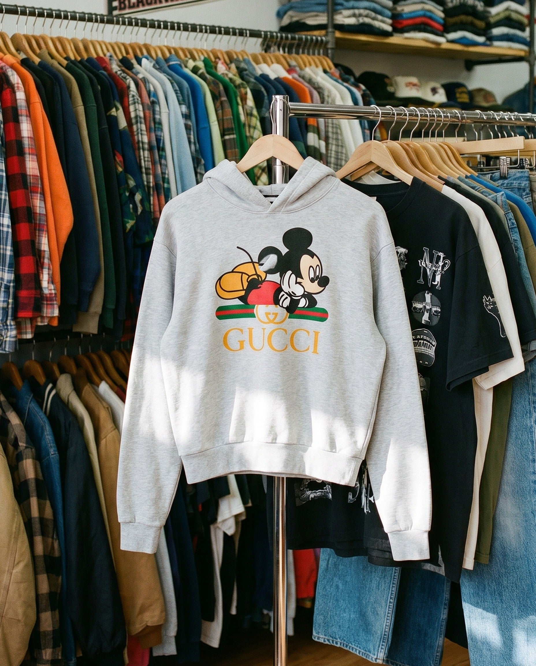 GG Mouse Boxy Hoodie - Creative Flat