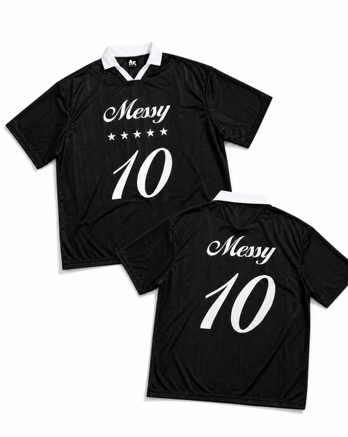 Messy Futbol Jersey in Black