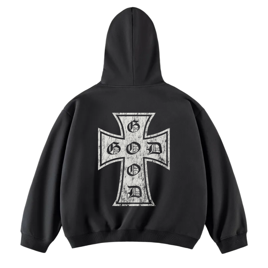 God is Good Hoodie in Black