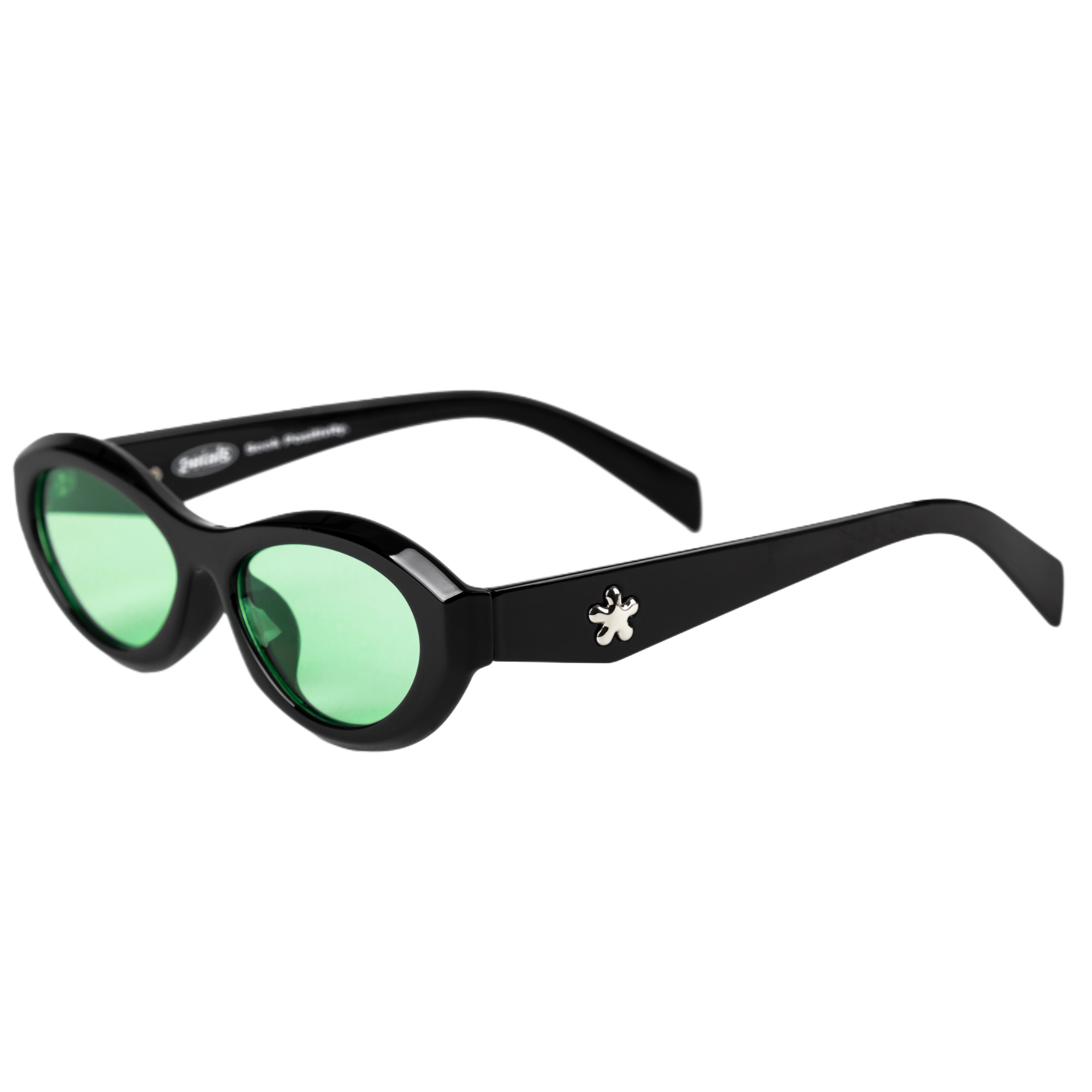 Dahlia Sunglasses in Black/Green