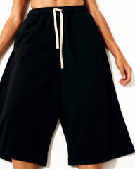 CORE: 360 GSM 3/4 Leg Pants in Black